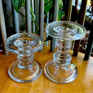 Glass Candle Holders